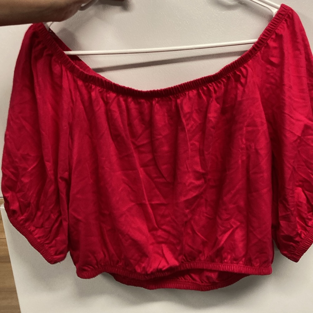NWT pink off shoulder blouse